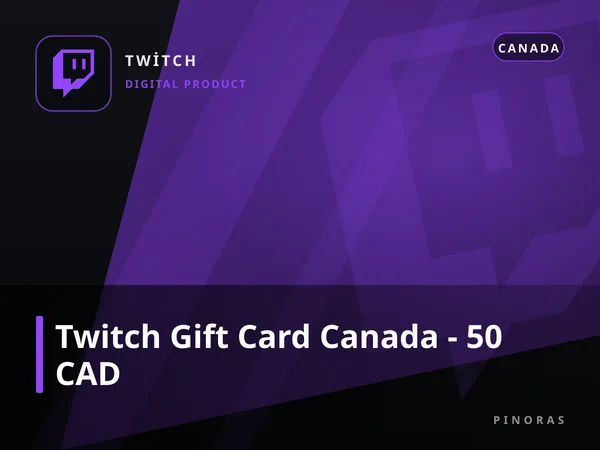 Twitch Gift Card Canada - 50 CAD