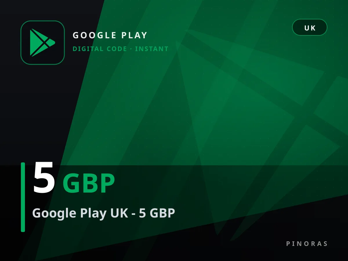 Google Play UK - 5 GBP — Pinoras