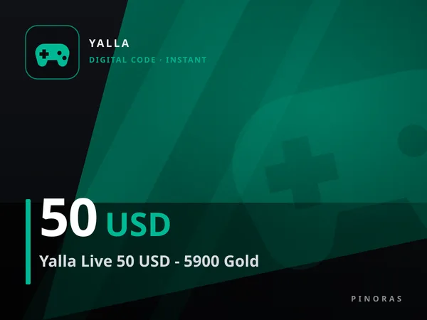Yalla Live 50 USD - 5900 Gold