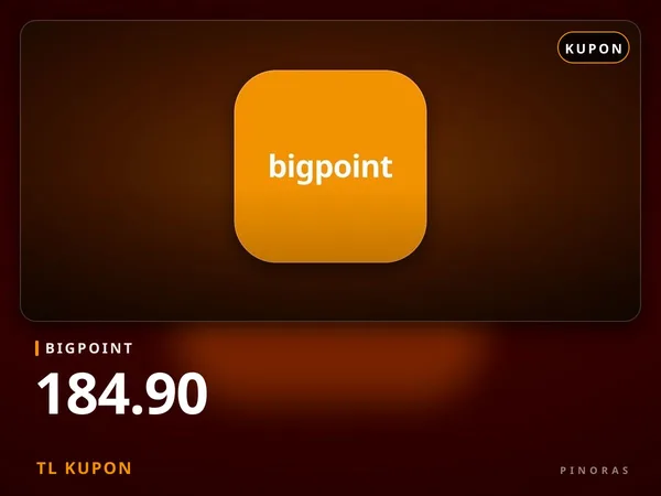 Bigpoint 184.90 TL Kupon