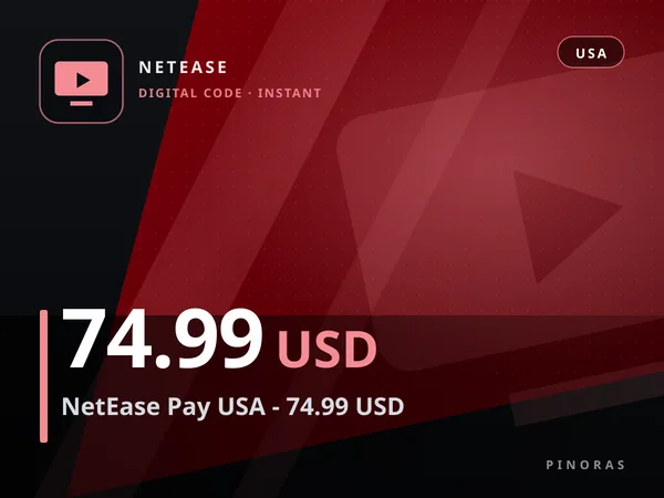 NetEase Pay USA - 74.99 USD