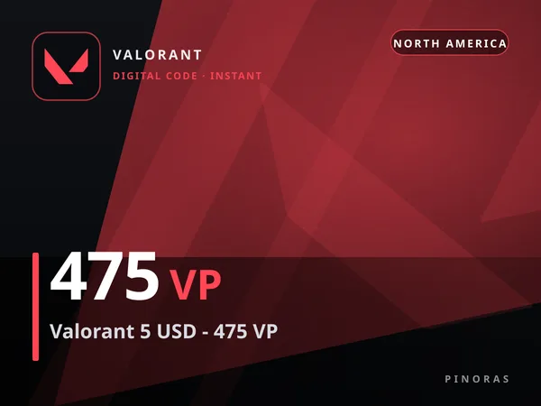 Valorant 5 USD - 475 VP
