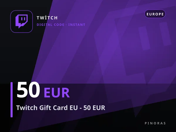 Twitch Gift Card EU - 50 EUR