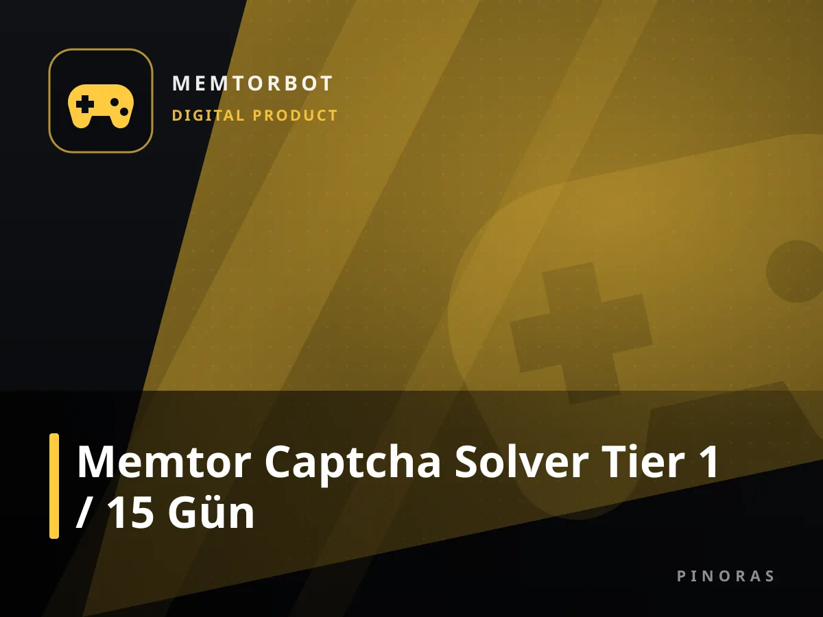 Memtor Captcha Solver Tier 1 / 15 Gün — Pinoras