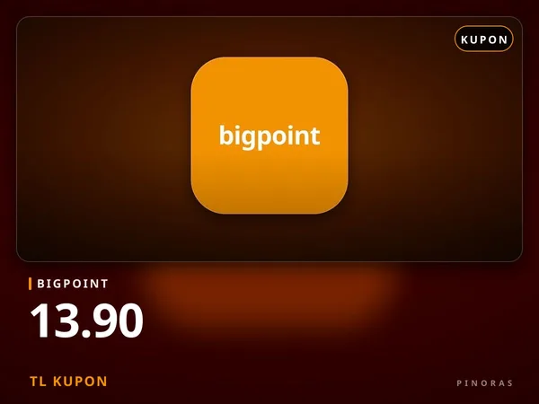 Bigpoint 13.90 TL Kupon