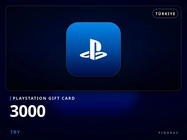 Playstation Gift Card Türkiye - 3000 TRY