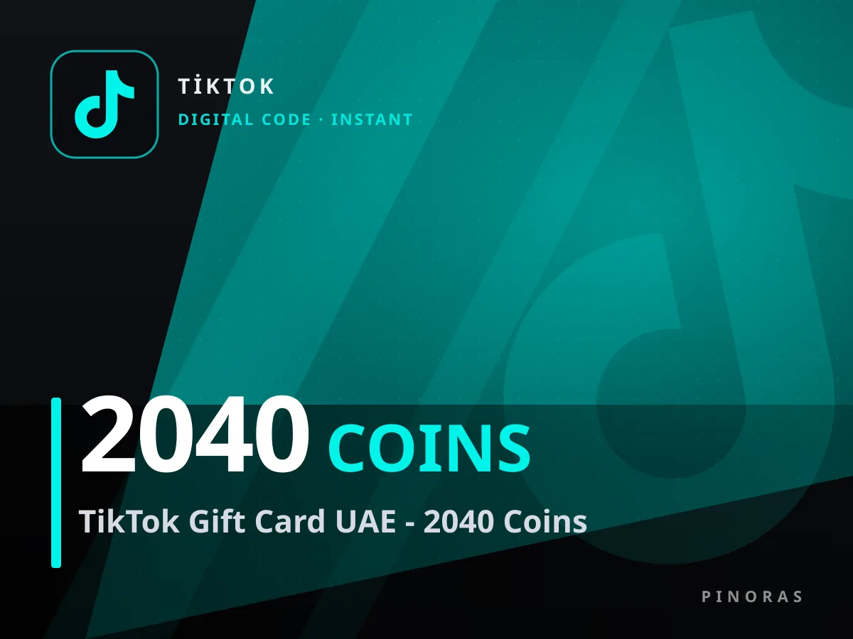 TikTok Gift Card UAE - 2040 Coins — Pinoras
