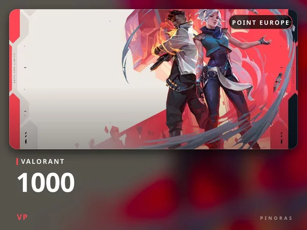 Valorant 10 EUR - 1000 VP