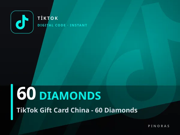 TikTok Gift Card China - 60 Diamonds