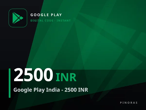 Google Play India - 2500 INR