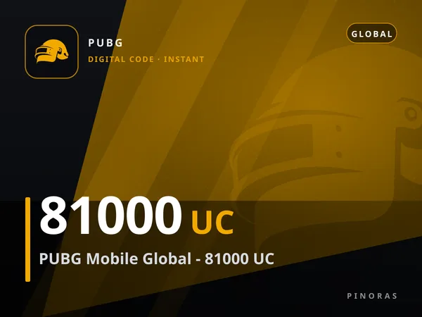 PUBG Mobile Global - 81000 UC