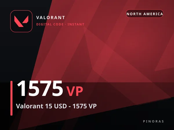 Valorant 15 USD - 1575 VP