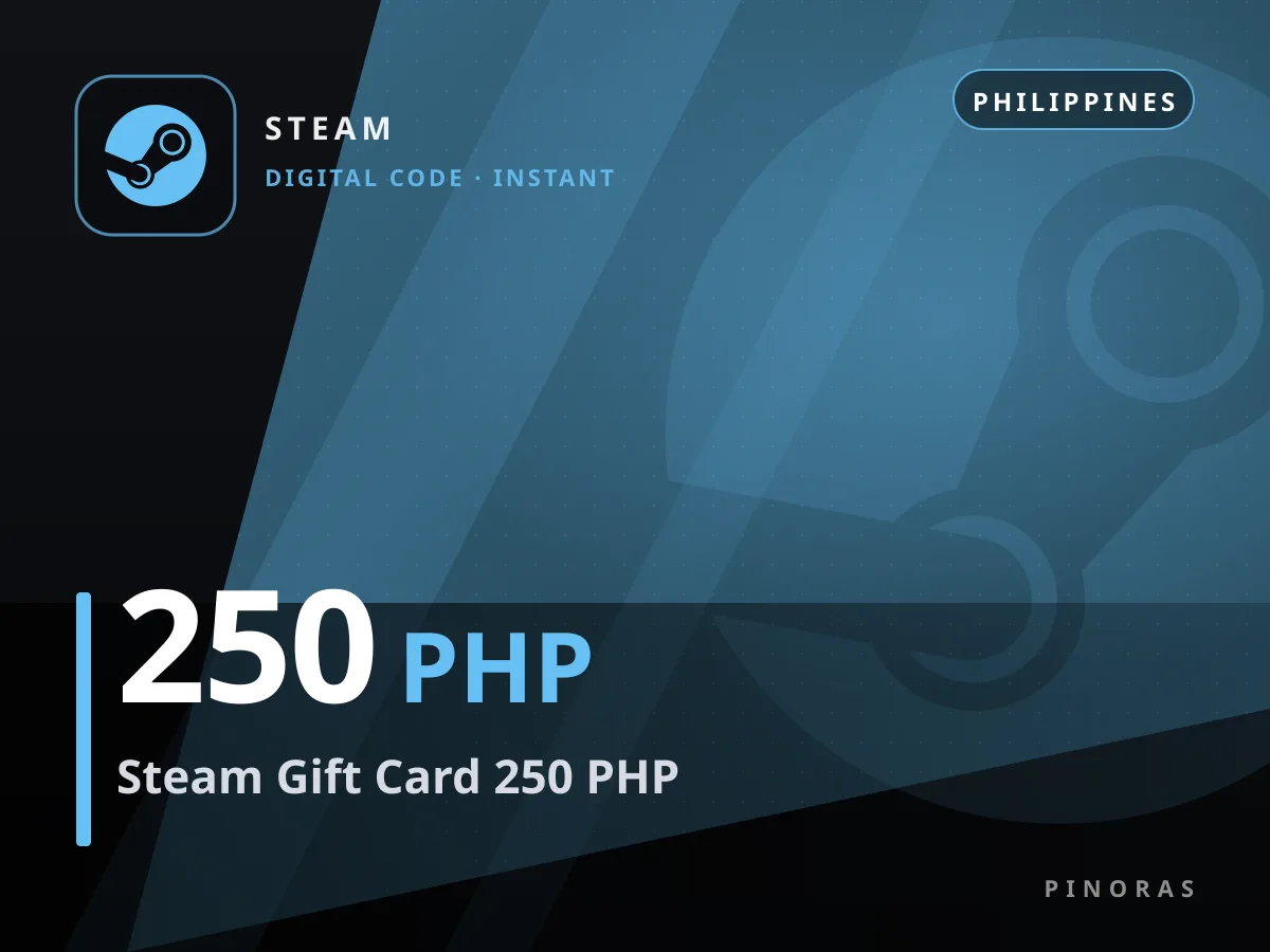 Steam Gift Card 250 PHP — Pinoras
