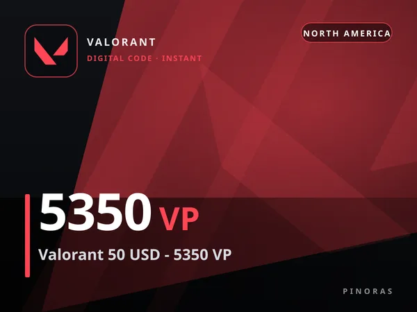 Valorant 50 USD - 5350 VP