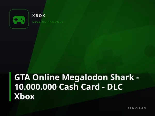 GTA Online Megalodon Shark - 10.000.000 Cash Card - DLC Xbox