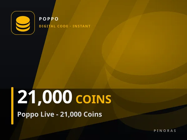 Poppo Live - 21,000 Coins