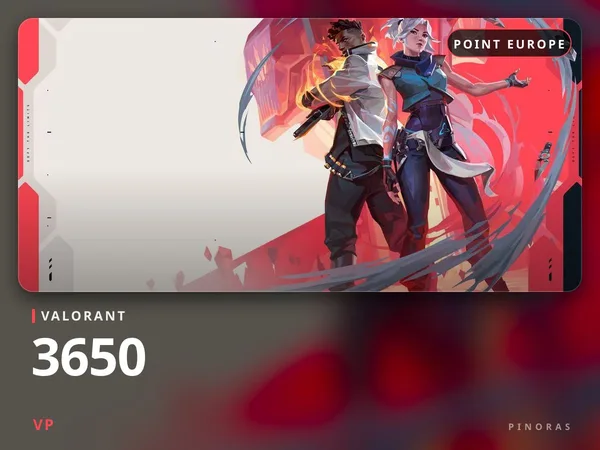 Valorant 35 EUR - 3650 VP