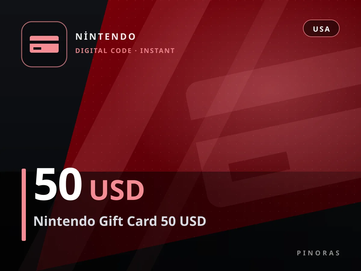 Nintendo Gift Card 50 USD — Pinoras