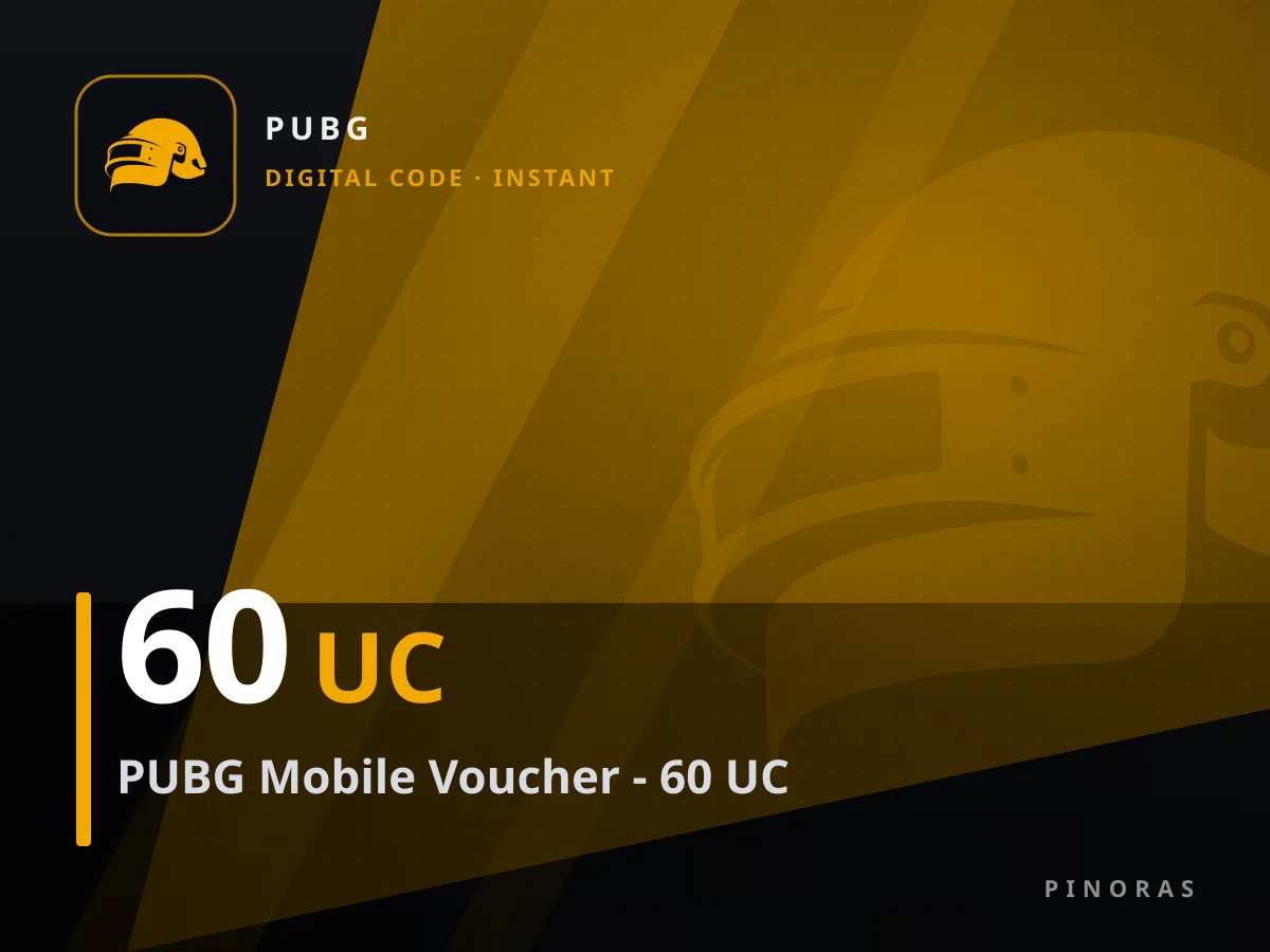 PUBG Mobile Voucher - 60 UC — Pinoras