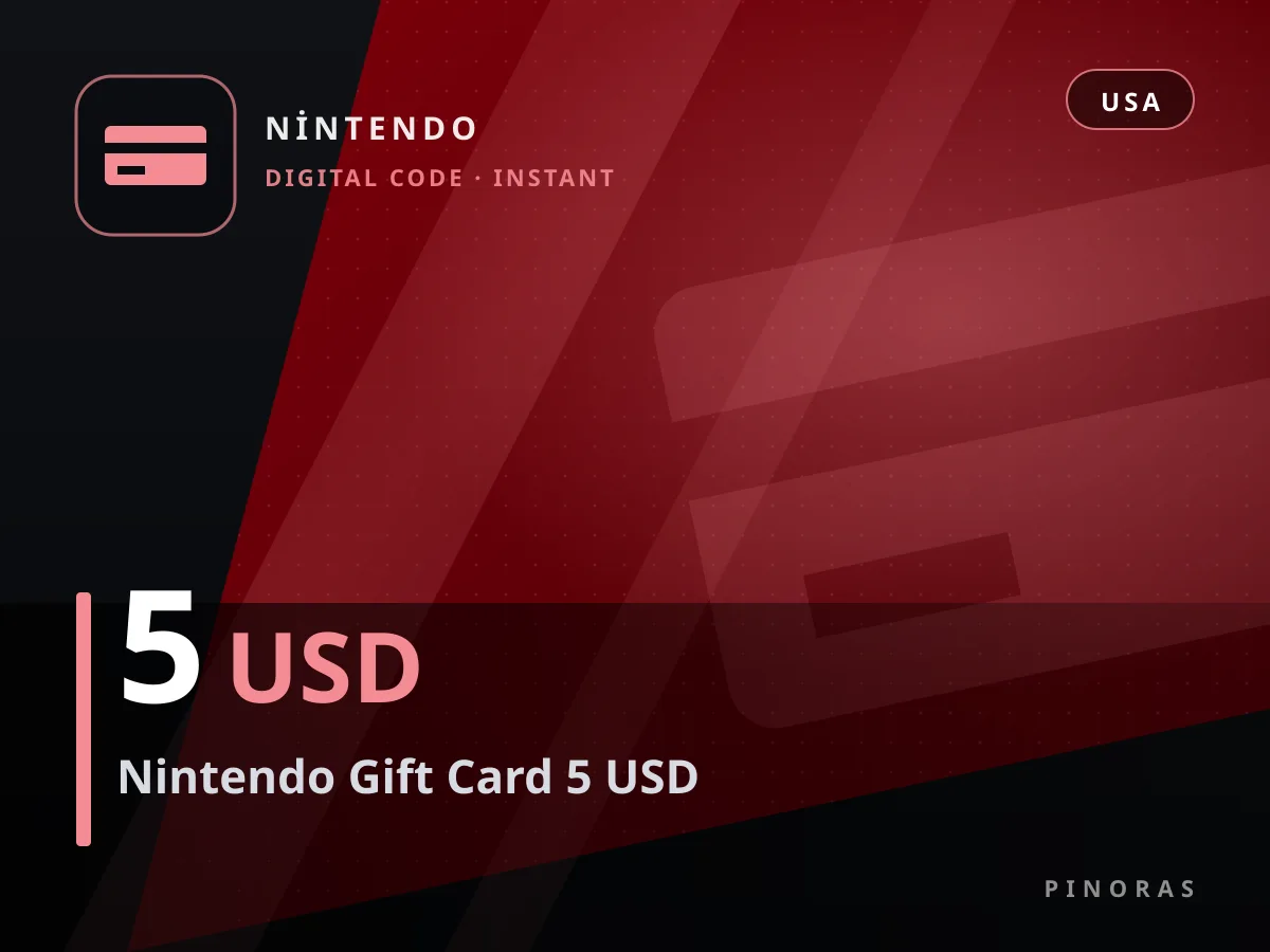 Nintendo Gift Card 5 USD — Pinoras
