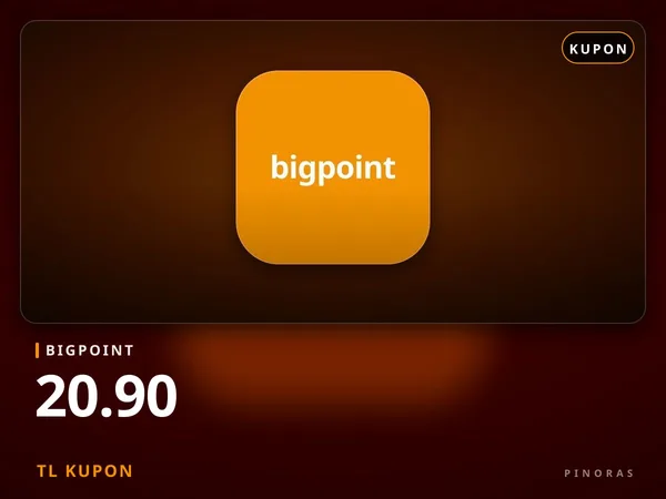 Bigpoint 20.90 TL Kupon