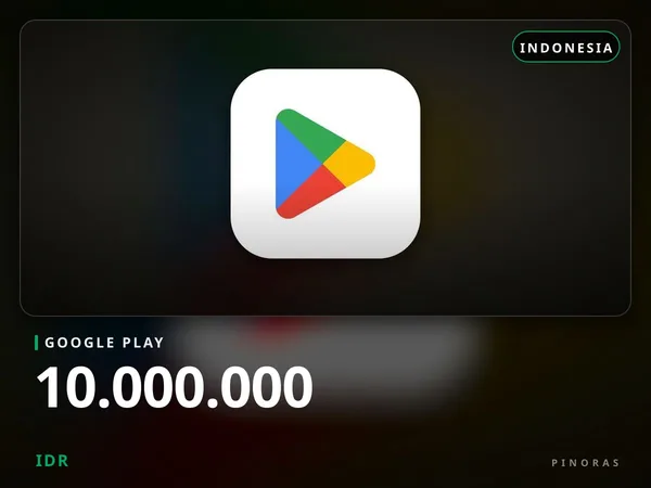 Google Play Indonesia - 10.000.000 IDR