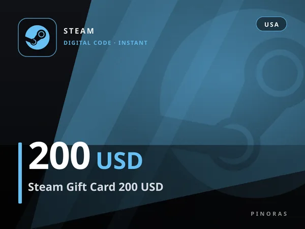 Steam Gift Card 200 USD
