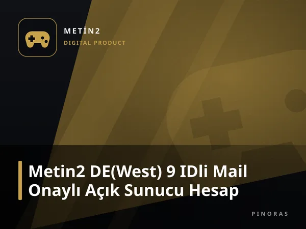 Metin2 DE(West) 9 IDli Mail Onaylı Açık Sunucu Hesap
