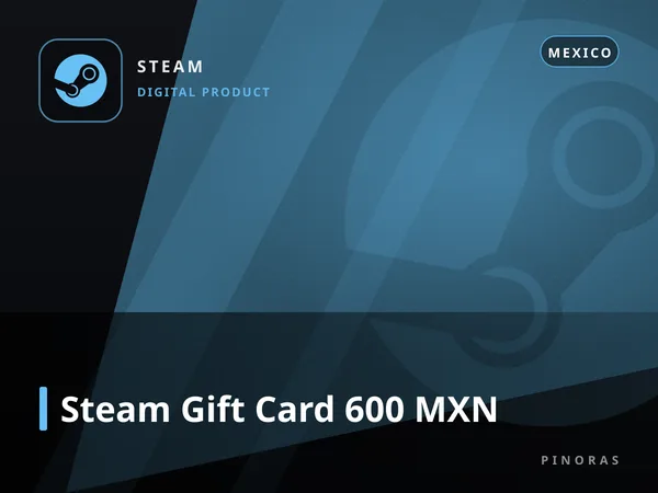 Steam Gift Card 600 MXN