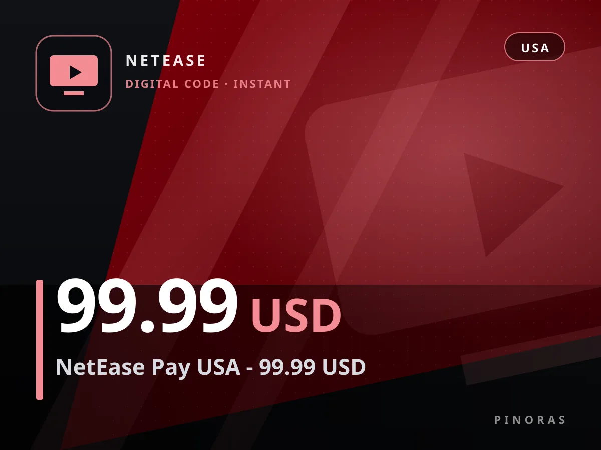 NetEase Pay USA - 99.99 USD — Pinoras