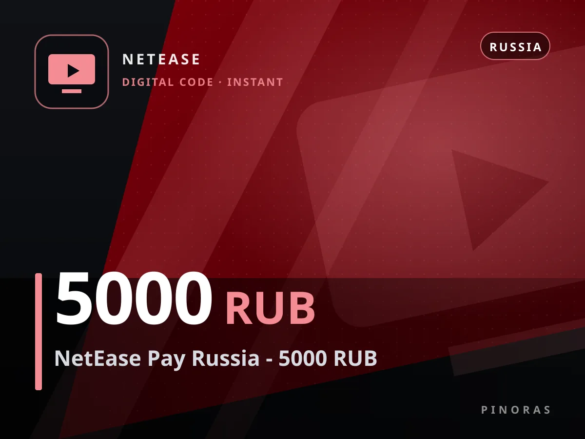 NetEase Pay Russia - 5000 RUB — Pinoras