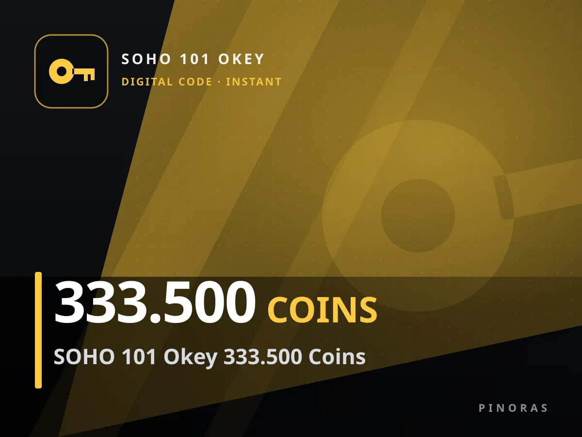 SOHO 101 Okey 333.500 Coins — Pinoras
